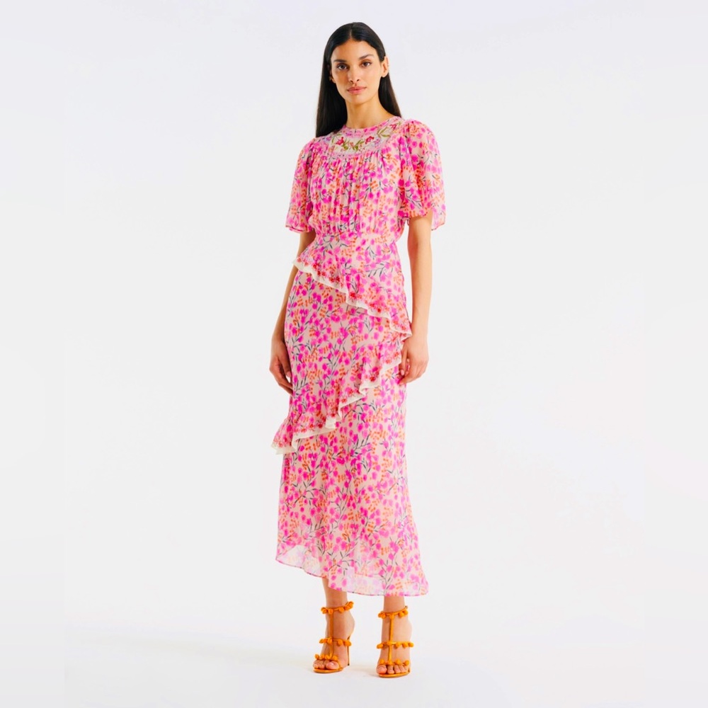 NWT Saloni Vida B Dress - Picture 5 of 11